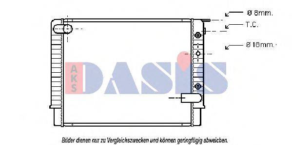 AKS DASIS 220190N Радіатор, охолодження двигуна