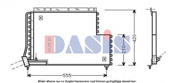 AKS DASIS 222001N Конденсатор, кондиціонер