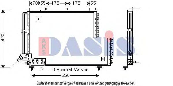 AKS DASIS 222120N Конденсатор, кондиціонер