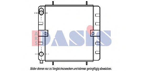 AKS DASIS 240340N Радіатор, охолодження двигуна