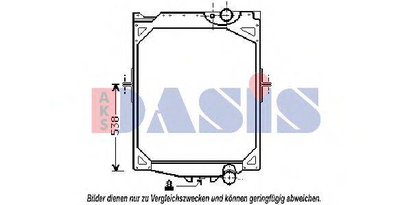 AKS DASIS 280100N Радіатор, охолодження двигуна