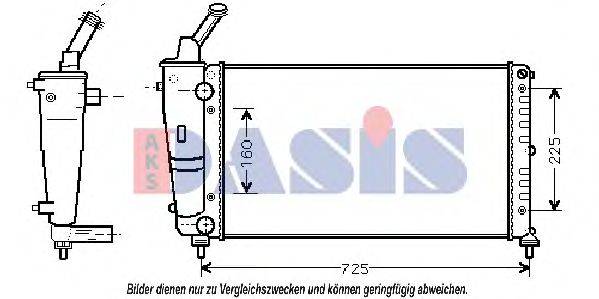 AKS DASIS 300014N Радіатор, охолодження двигуна