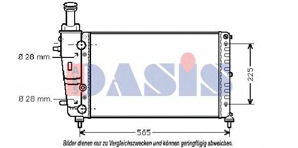 AKS DASIS 300070N Радіатор, охолодження двигуна