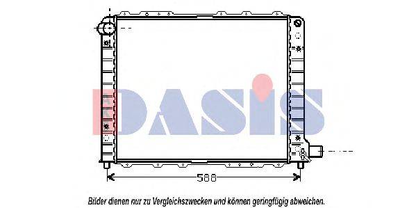 AKS DASIS 300460N Радіатор, охолодження двигуна