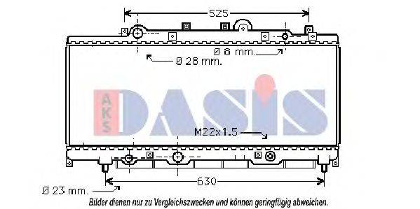 AKS DASIS 300560N Радіатор, охолодження двигуна