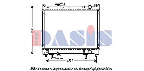 AKS DASIS 320011N Радіатор, охолодження двигуна