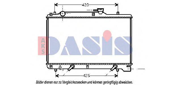 AKS DASIS 320014N Радіатор, охолодження двигуна