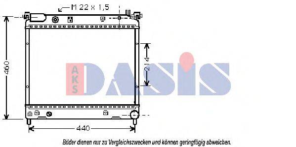 AKS DASIS 320350N Радіатор, охолодження двигуна