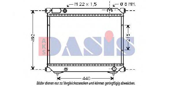 AKS DASIS 320370N Радіатор, охолодження двигуна