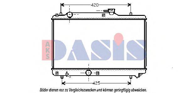 AKS DASIS 320390N Радіатор, охолодження двигуна