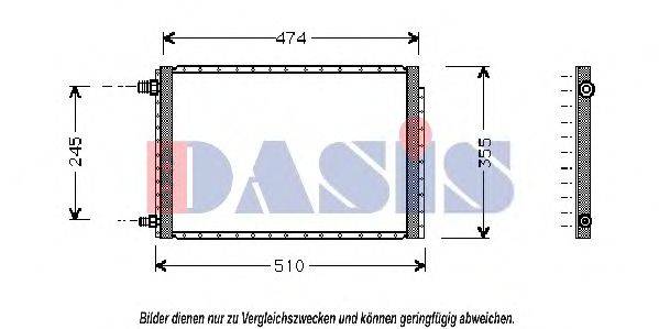 AKS DASIS 322060N Конденсатор, кондиціонер