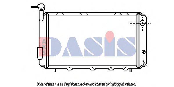 AKS DASIS 350012N Радіатор, охолодження двигуна