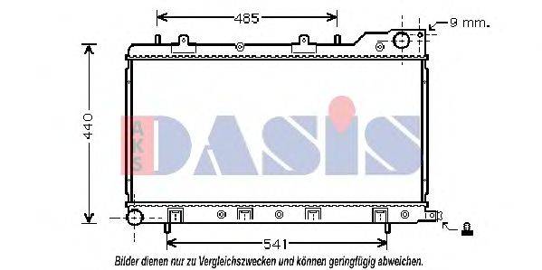 AKS DASIS 350037N Радіатор, охолодження двигуна