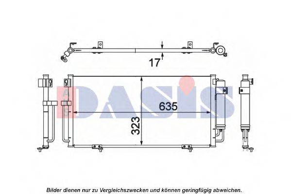 AKS DASIS 352016N Конденсатор, кондиціонер