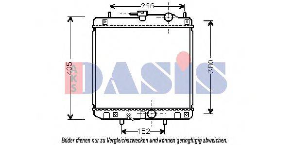 AKS DASIS 360270N Радіатор, охолодження двигуна