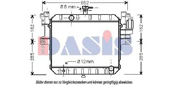 AKS DASIS 360450N Радіатор, охолодження двигуна