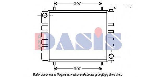 AKS DASIS 370034N Радіатор, охолодження двигуна