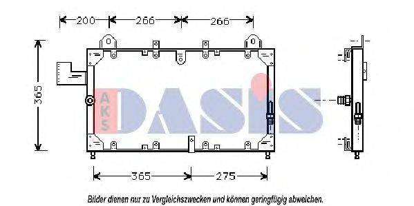 AKS DASIS 372070N Конденсатор, кондиціонер