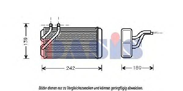 AKS DASIS 379040N Теплообмінник, опалення салону