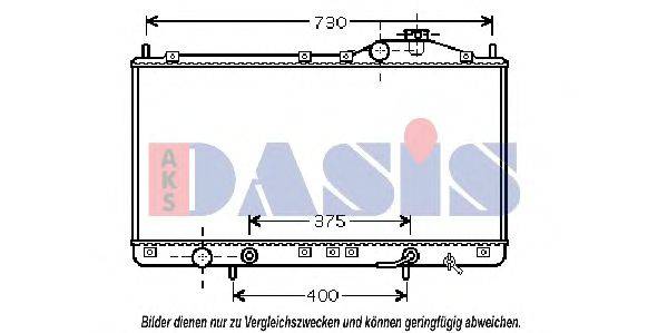 AKS DASIS 510044N Радіатор, охолодження двигуна