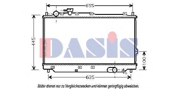 AKS DASIS 510062N Радіатор, охолодження двигуна