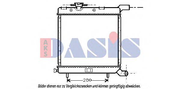 AKS DASIS 520023N Радіатор, охолодження двигуна