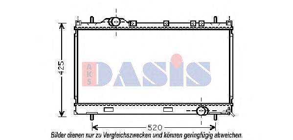 AKS DASIS 520112N Радіатор, охолодження двигуна