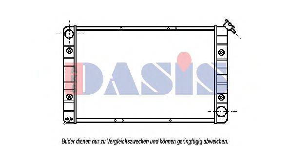 AKS DASIS 520180N Радіатор, охолодження двигуна