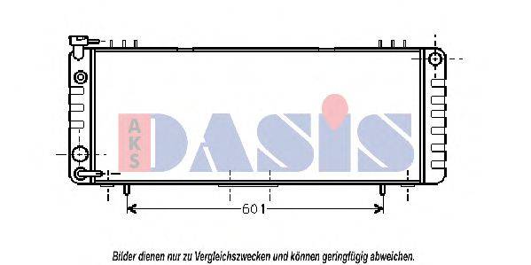 AKS DASIS 520250N Радіатор, охолодження двигуна