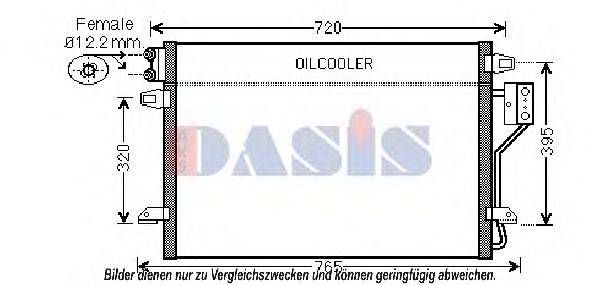 AKS DASIS 522031N Конденсатор, кондиціонер