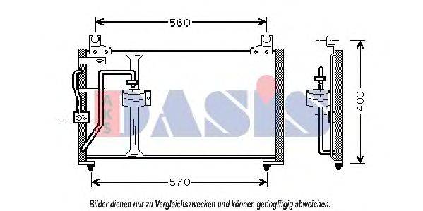 AKS DASIS 522048N Конденсатор, кондиціонер