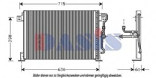 AKS DASIS 522630N Конденсатор, кондиціонер