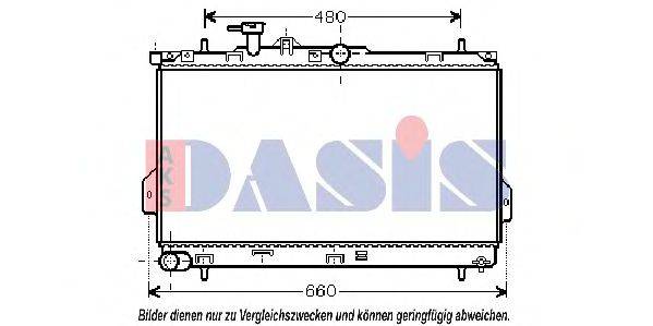 AKS DASIS 560001N Радіатор, охолодження двигуна