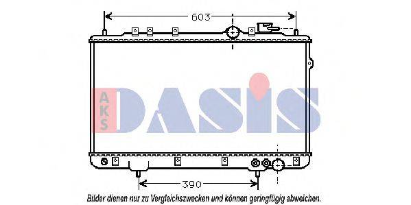 AKS DASIS 560040N Радіатор, охолодження двигуна