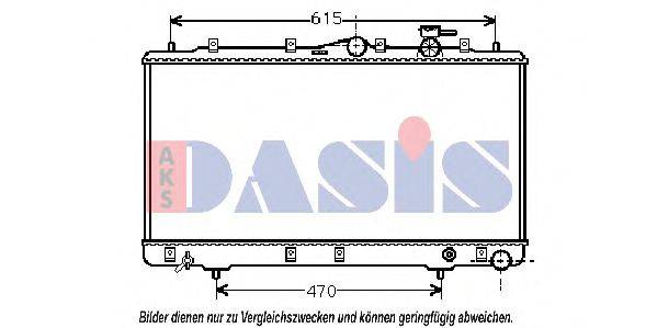 AKS DASIS 560090N Радіатор, охолодження двигуна