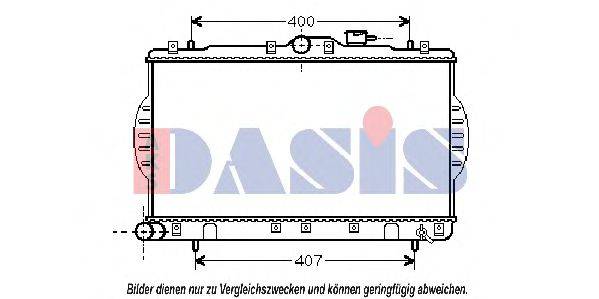 AKS DASIS 560340N Радіатор, охолодження двигуна