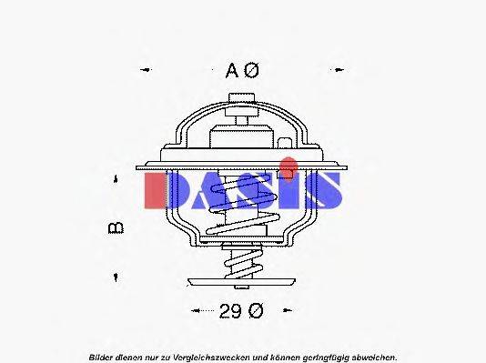 AKS DASIS 751855N Термостат, охолоджуюча рідина