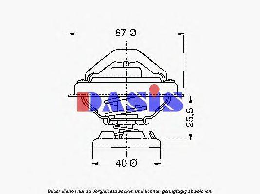 AKS DASIS 751904N Термостат, охолоджуюча рідина