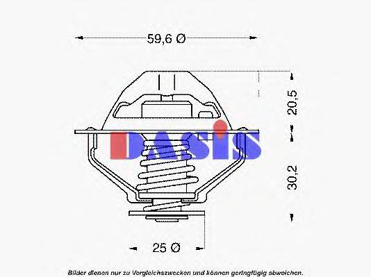 AKS DASIS 751916N Термостат, охолоджуюча рідина