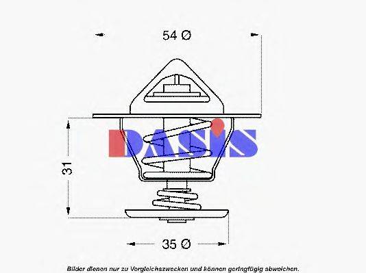 AKS DASIS 751945N Термостат, охолоджуюча рідина