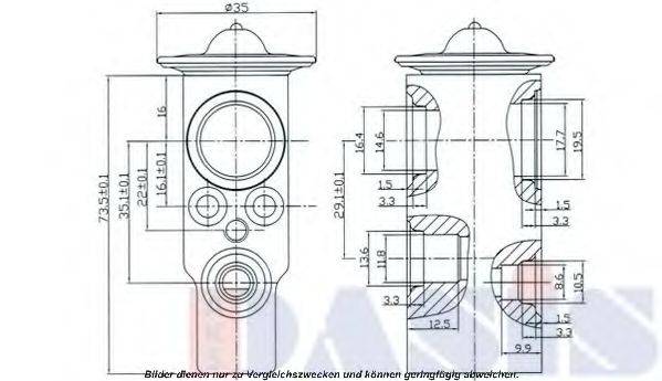 AKS DASIS 840092N Розширювальний клапан, кондиціонер