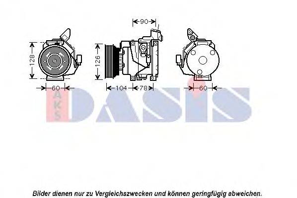 AKS DASIS 850397N Компресор, кондиціонер