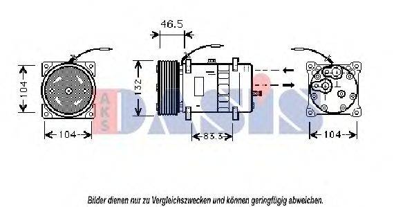 AKS DASIS 850659N Компресор, кондиціонер