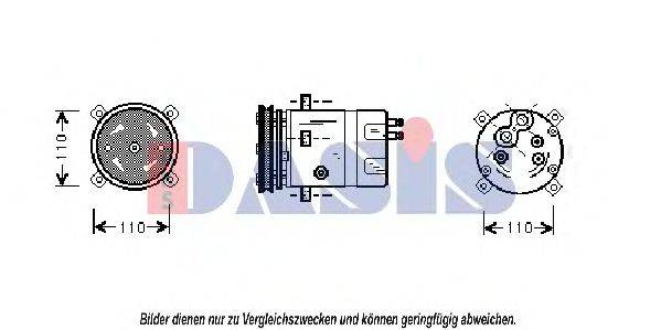 AKS DASIS 850736N Компресор, кондиціонер