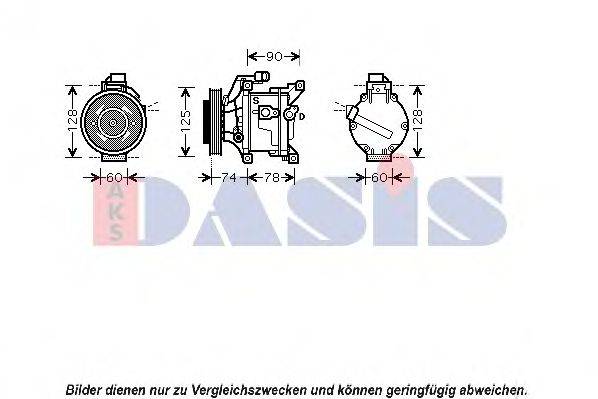 AKS DASIS 850744N Компресор, кондиціонер