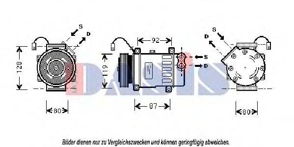 AKS DASIS 851369N Компресор, кондиціонер