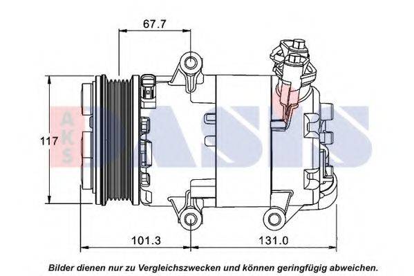 AKS DASIS 851541N Компресор, кондиціонер