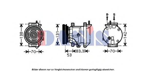 AKS DASIS 851544N Компресор, кондиціонер