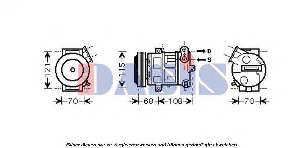 AKS DASIS 851604N Компресор, кондиціонер