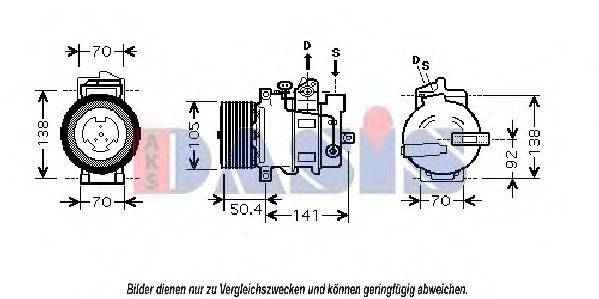 AKS DASIS 851853N Компресор, кондиціонер